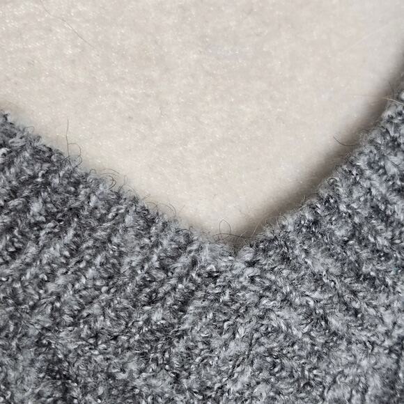 Venus EUC high slit sweater dress winter fall sexy tunic XS Heather grey - Picture 7 of 17